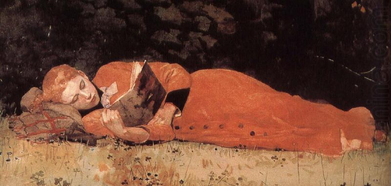 Winslow Homer The new novel readers china oil painting image